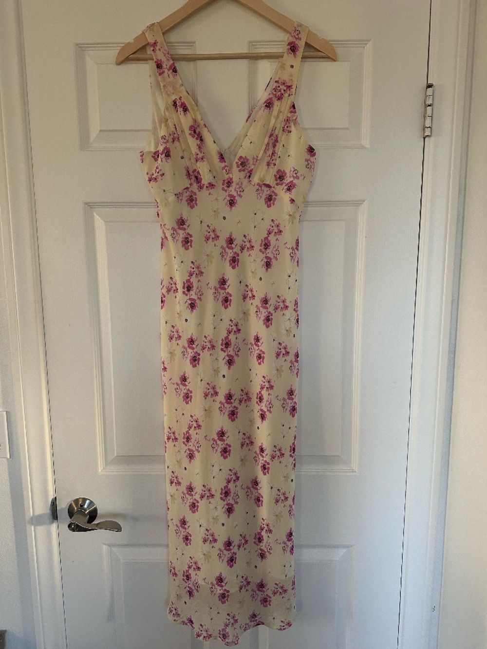 Princess Polly Nellie Midi Dress Yellow Floral Size 6